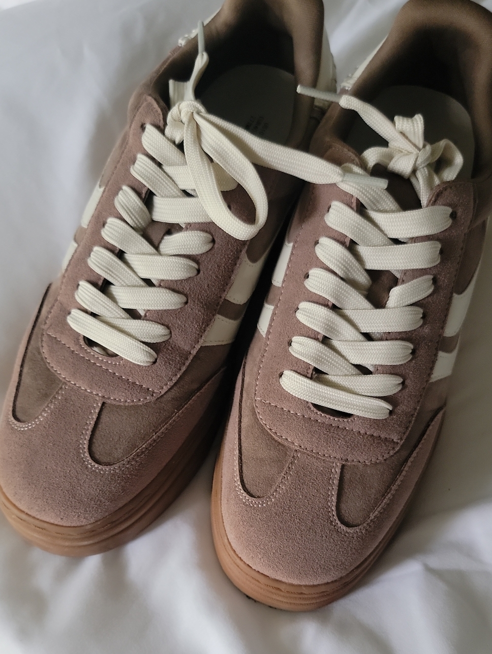 Women's Prpject Cloud Lace-Up Sneakers in Taupe and White